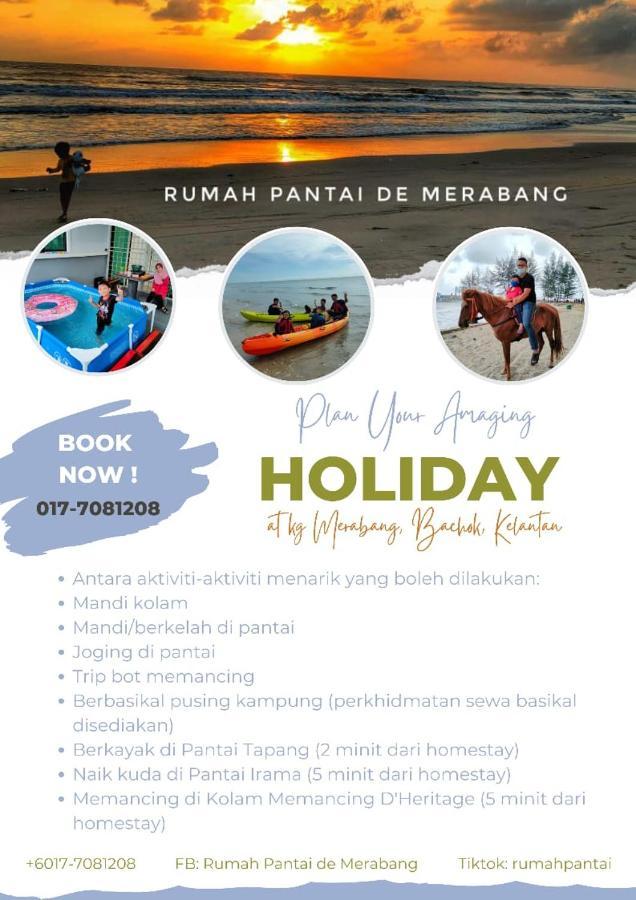 Rumah Pantai de Merabang  Bachok Bagian luar foto